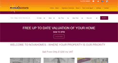 Desktop Screenshot of novahomes.co.uk