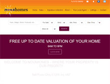 Tablet Screenshot of novahomes.co.uk